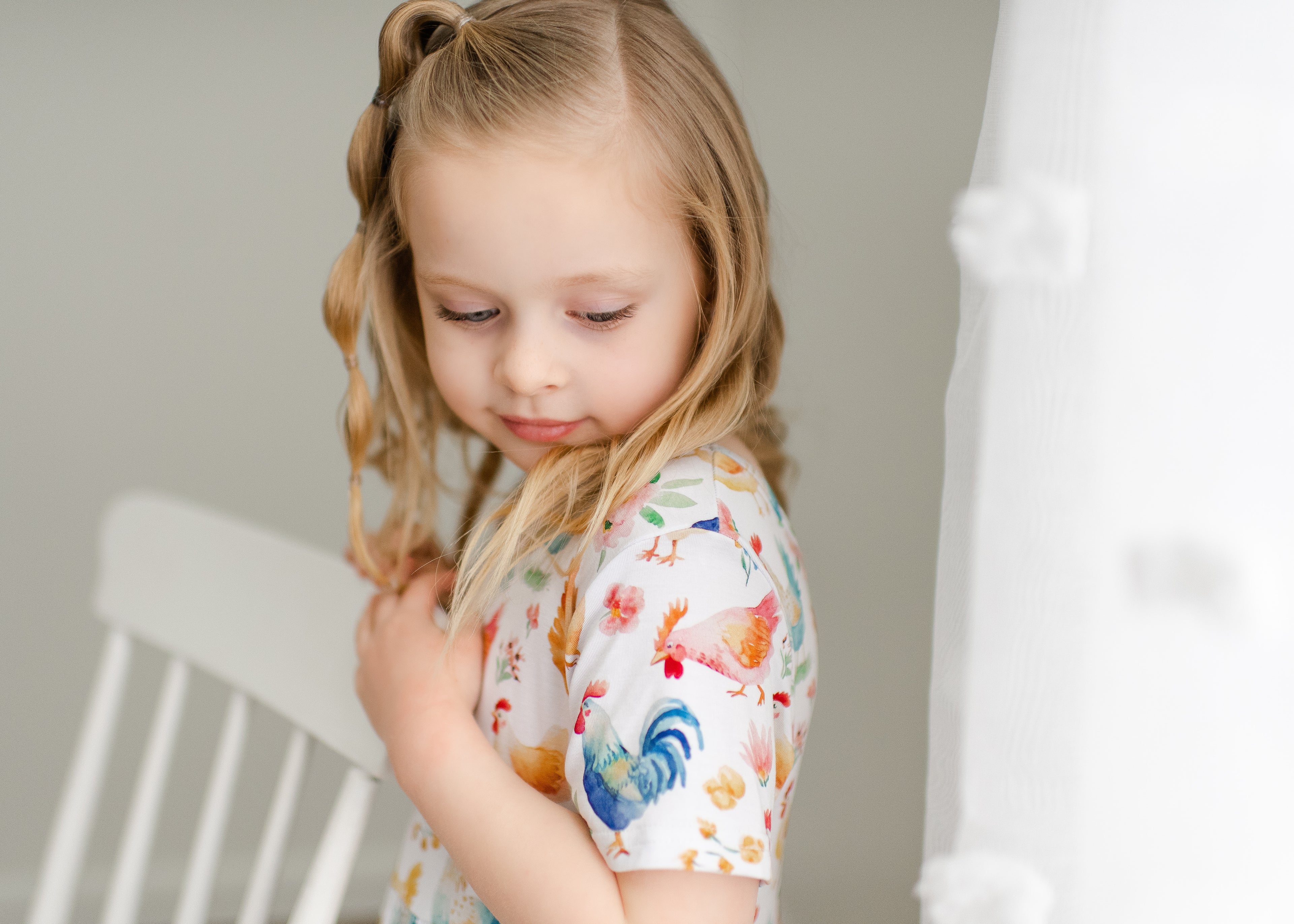 Rainbow Chicken Twirl Dress with Shorts
