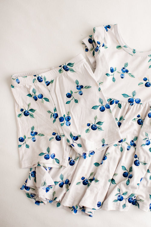 Blueberry Bliss Twirl Dress w/shorts