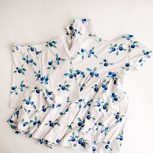 Blueberry Bliss Twirl Dress w/shorts