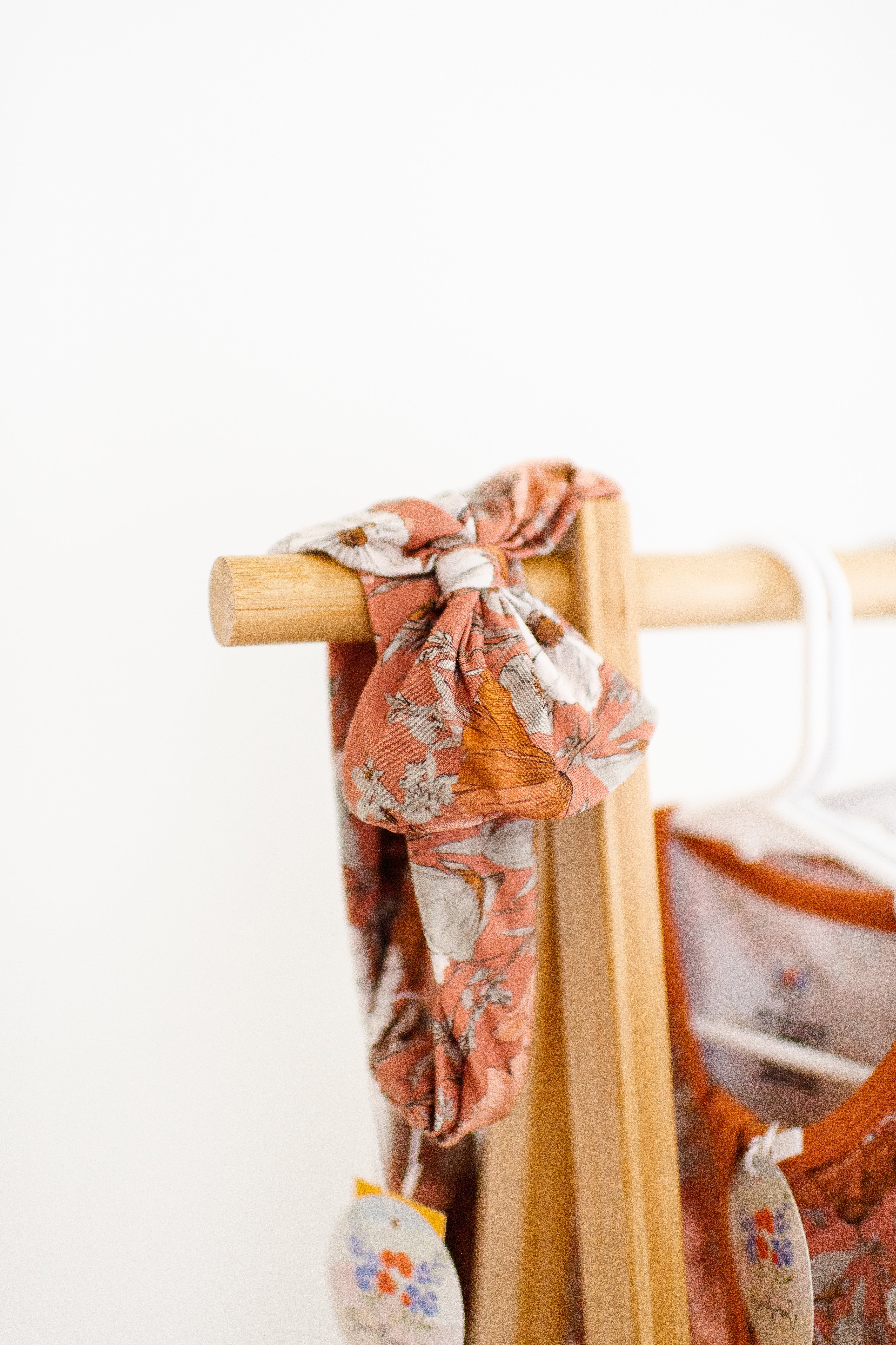 Rusty Floral Bow Headband