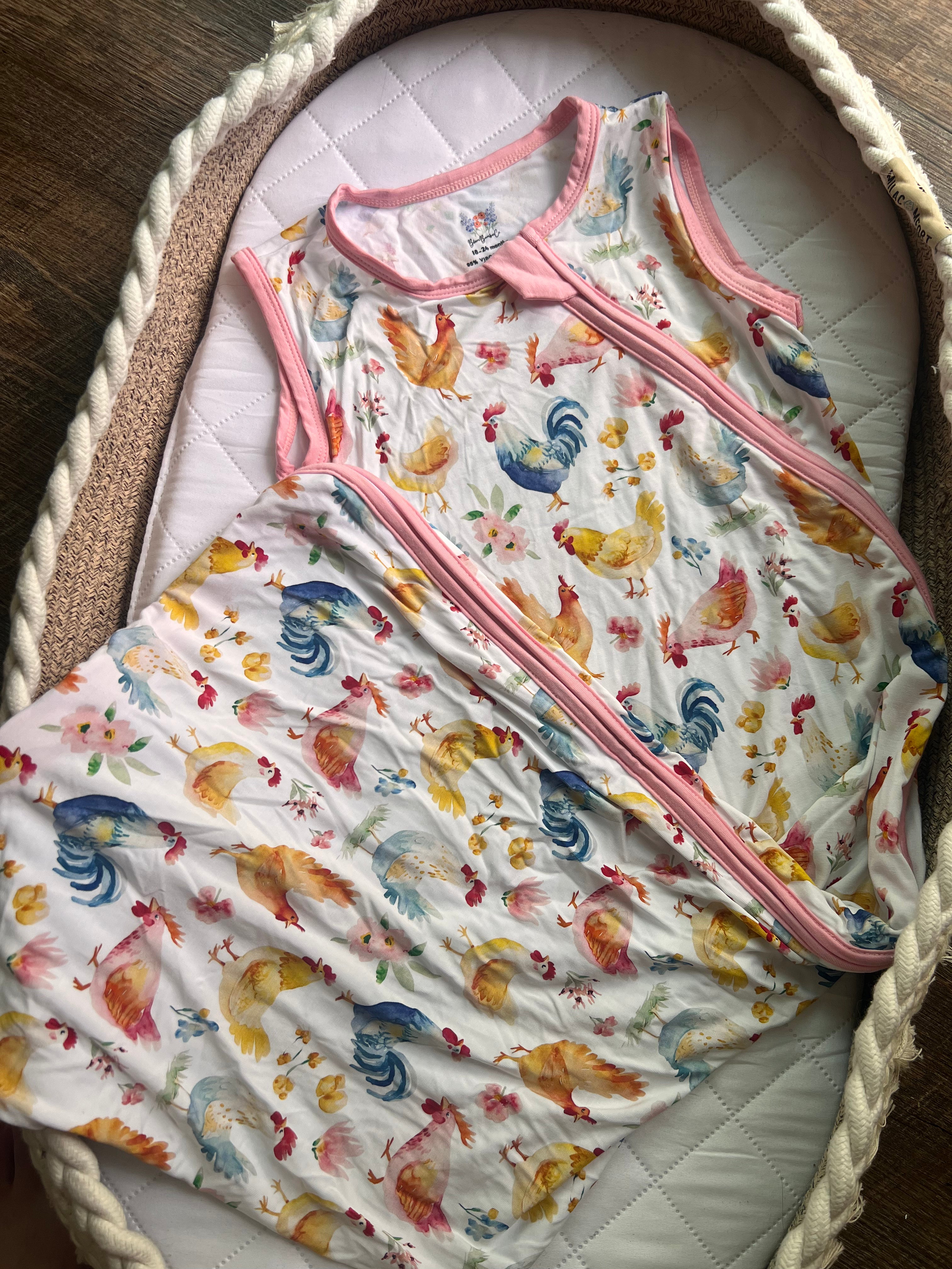 Rainbow Chicken Snuggle Sack