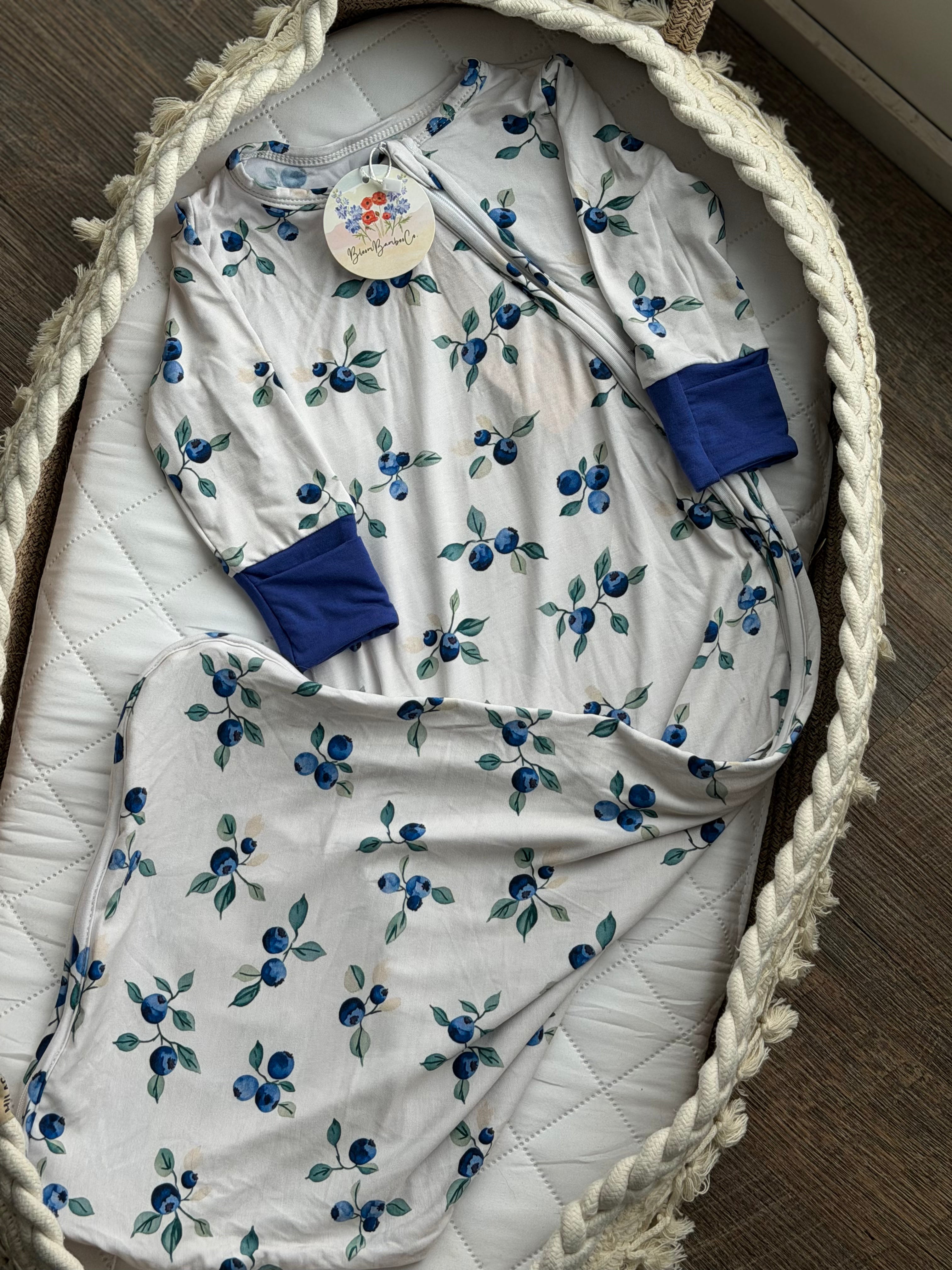 Blueberry Bliss Long Sleeve Snuggle Sack