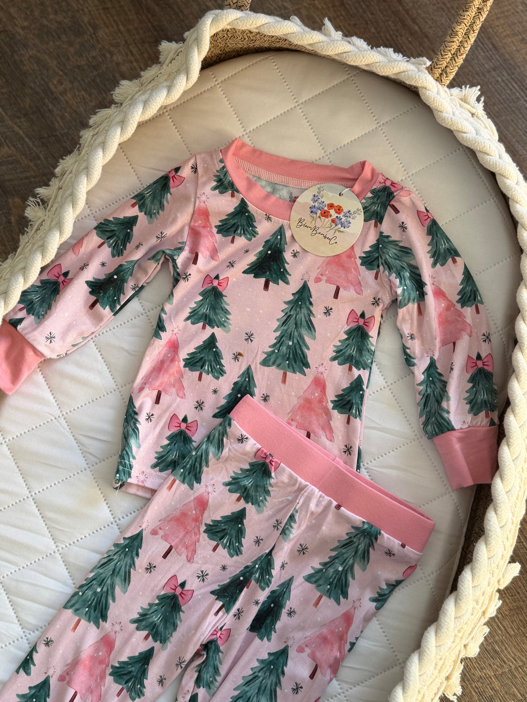 Pink Christmas Two Piece Set