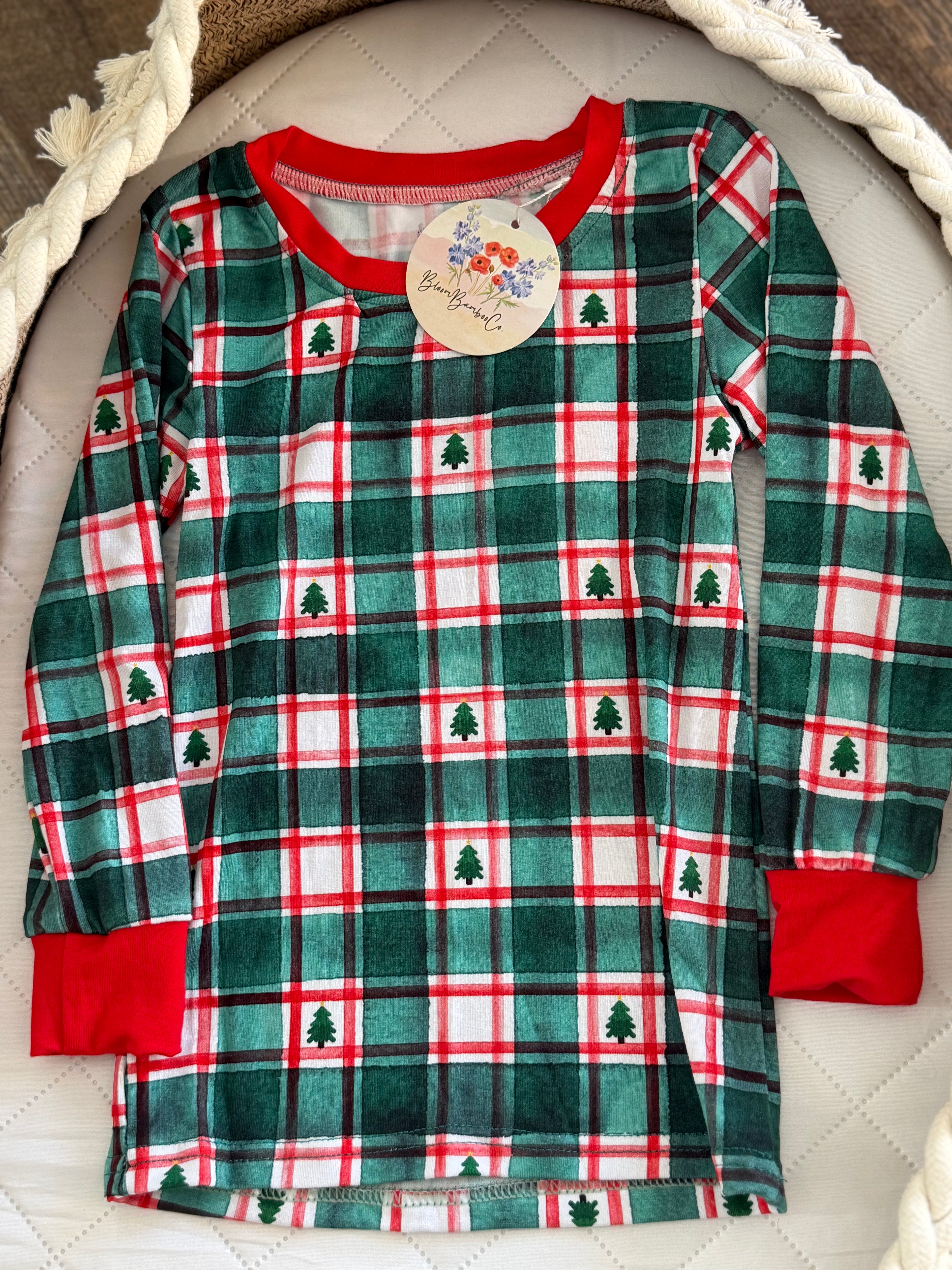 Green Christmas Two Piece Set