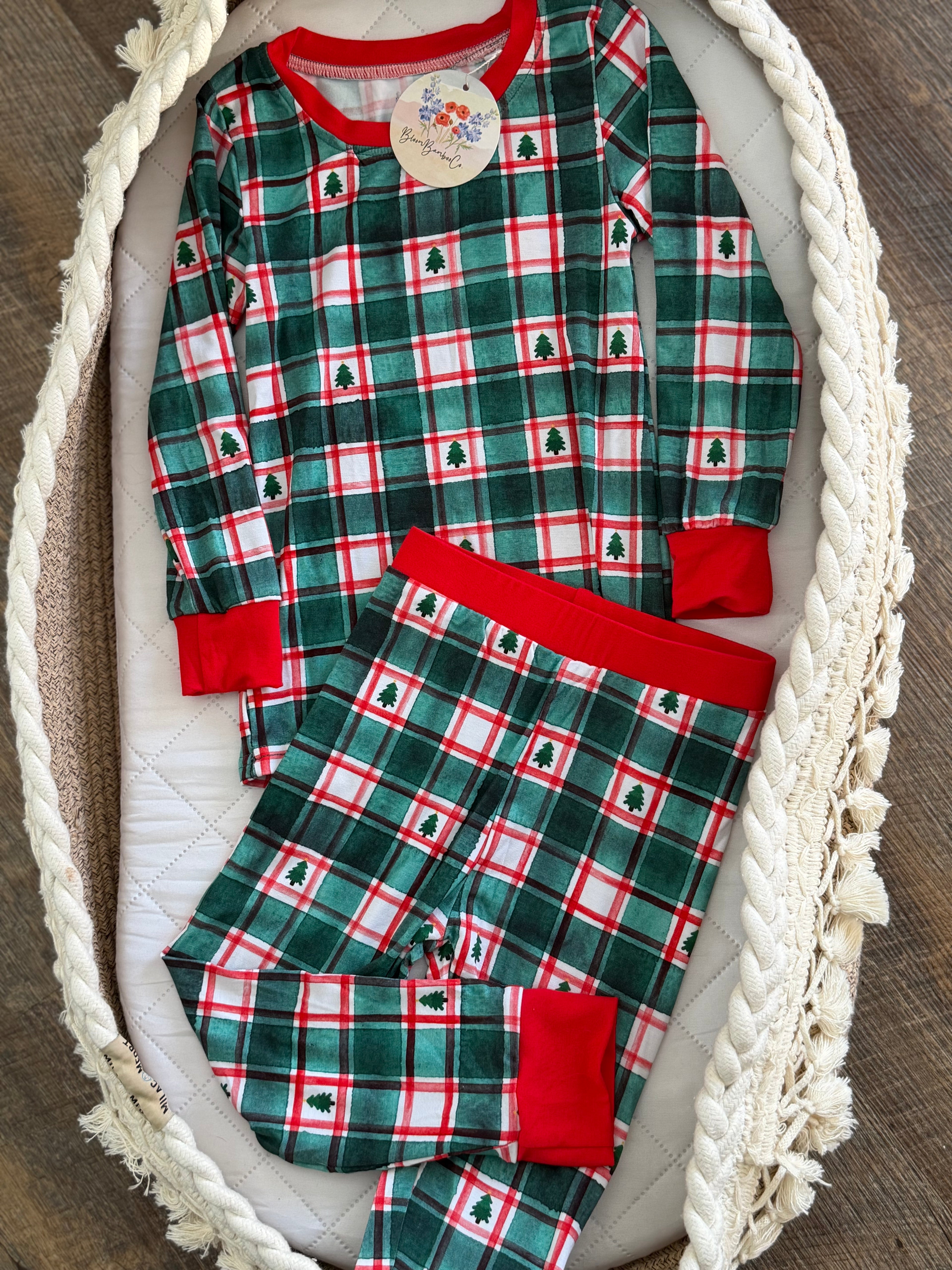 Green Christmas Two Piece Set