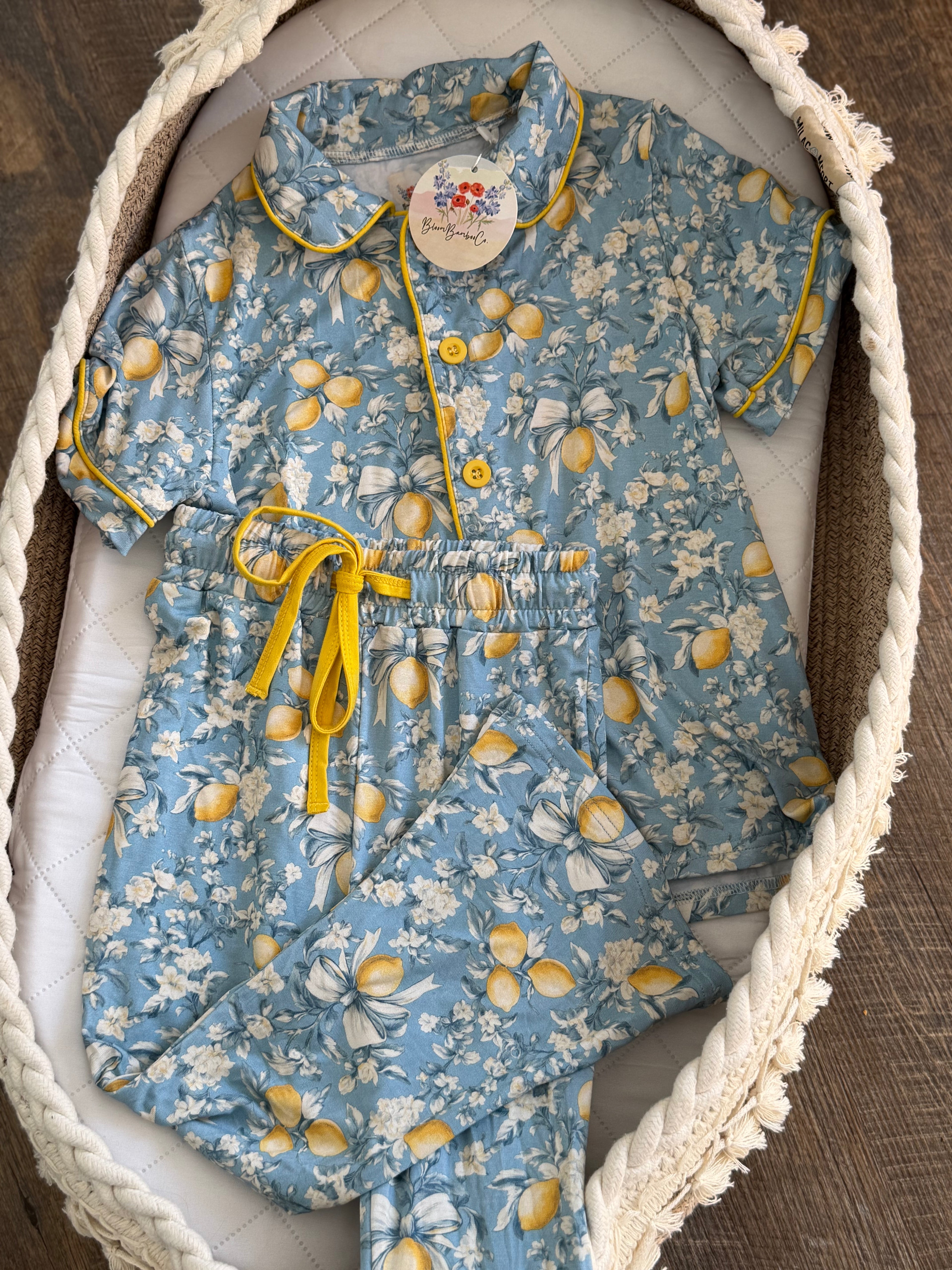 Lemon Bow Mommy&Me set