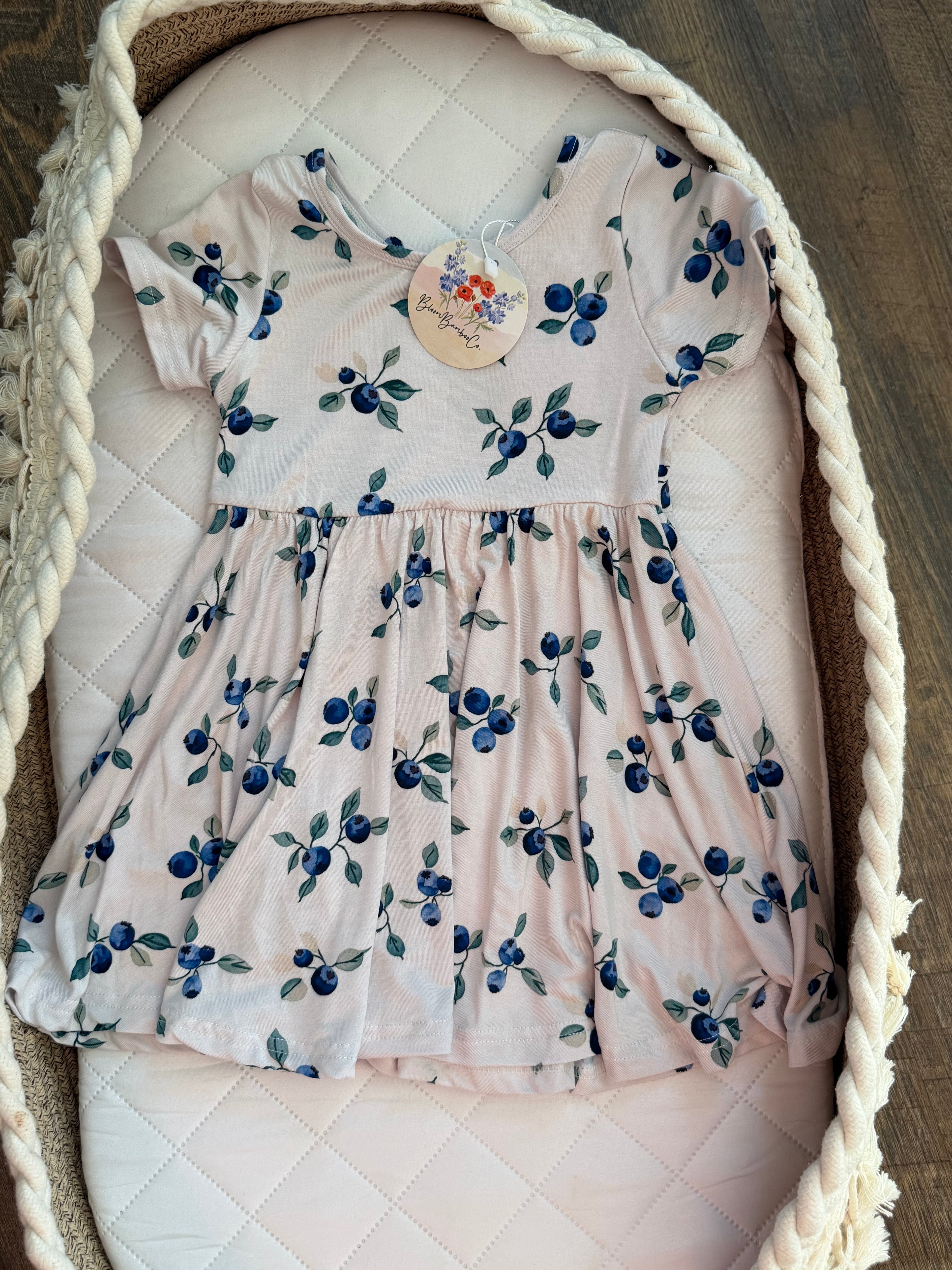 Blueberry Bliss Twirl Dress w/shorts